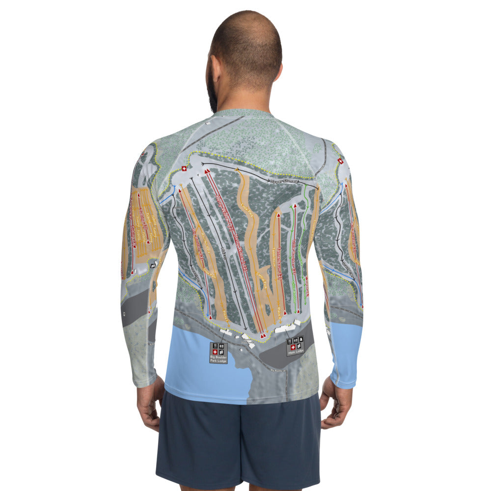 Big Boulder, Pennsylvania Ski Trail Map Men's Base Layer Top - Powderaddicts