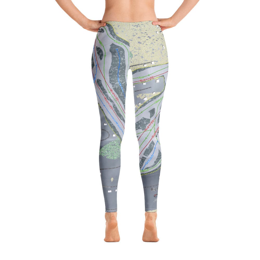 Big Powderhorn, Michigan Ski Trail Map Women's Base Layer Bottom