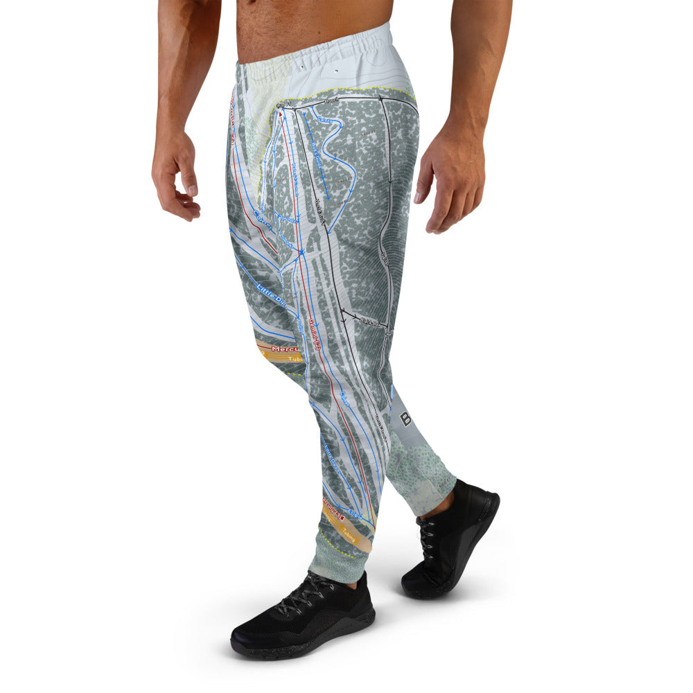Big Rock Mountain, Maine Ski Trail Map Men's Mid-Layer - Powderaddicts