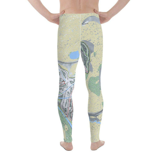 Big Snow, Michigan Ski Trail Map Men's Base Layer Bottom - Powderaddicts