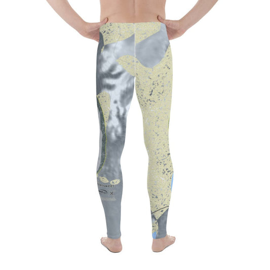 Bittersweet, Michigan Ski Trail Map Men's Base Layer Bottom - Powderaddicts