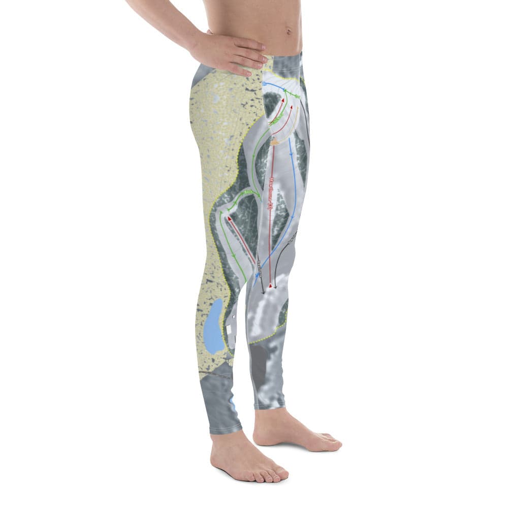 Bittersweet, Michigan Ski Trail Map Men's Base Layer Bottom - Powderaddicts