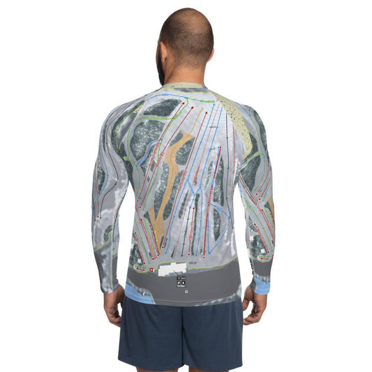 Bittersweet, Michigan Ski Trail Map Men's Base Layer Top - Powderaddicts