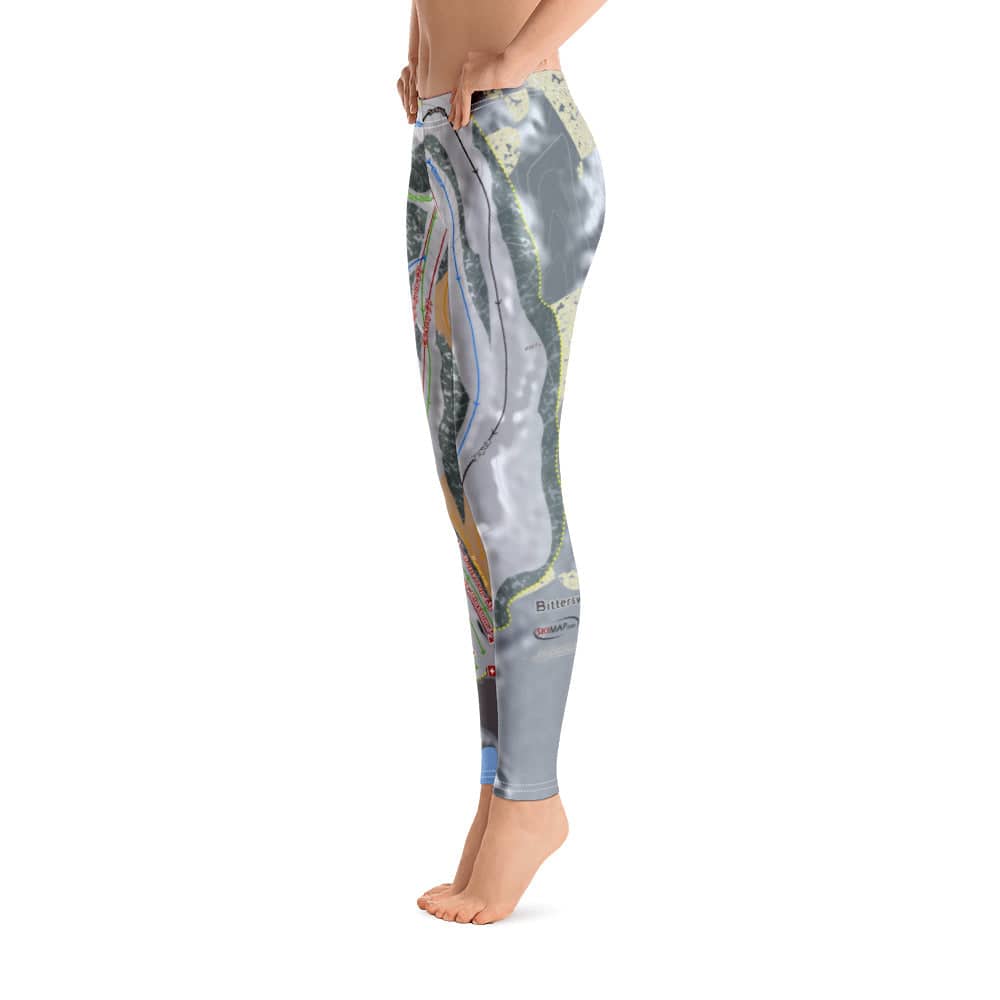 Bittersweet, Michigan Ski Trail Map Women's Base Layer Bottom - Powderaddicts
