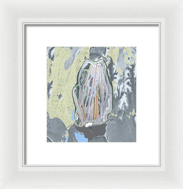 Bittersweet Ski Trail Map - Framed Print - Powderaddicts