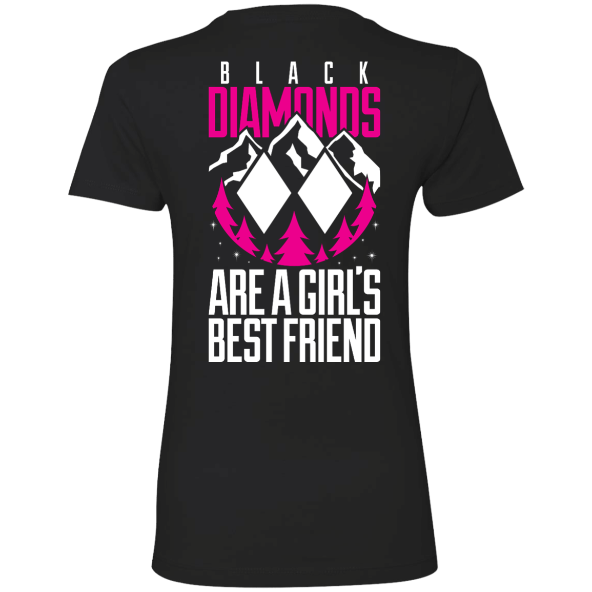 Black Diamonds Are Girl's Best Friends Tees - Powderaddicts
