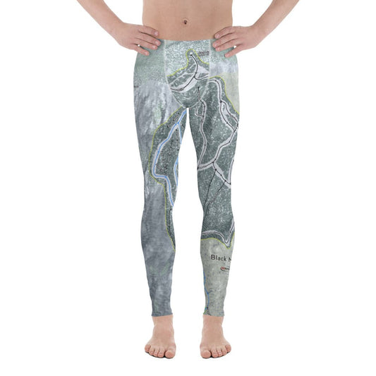 Black Mountain, Maine Ski Trail Map Men's Base Layer Bottom - Powderaddicts