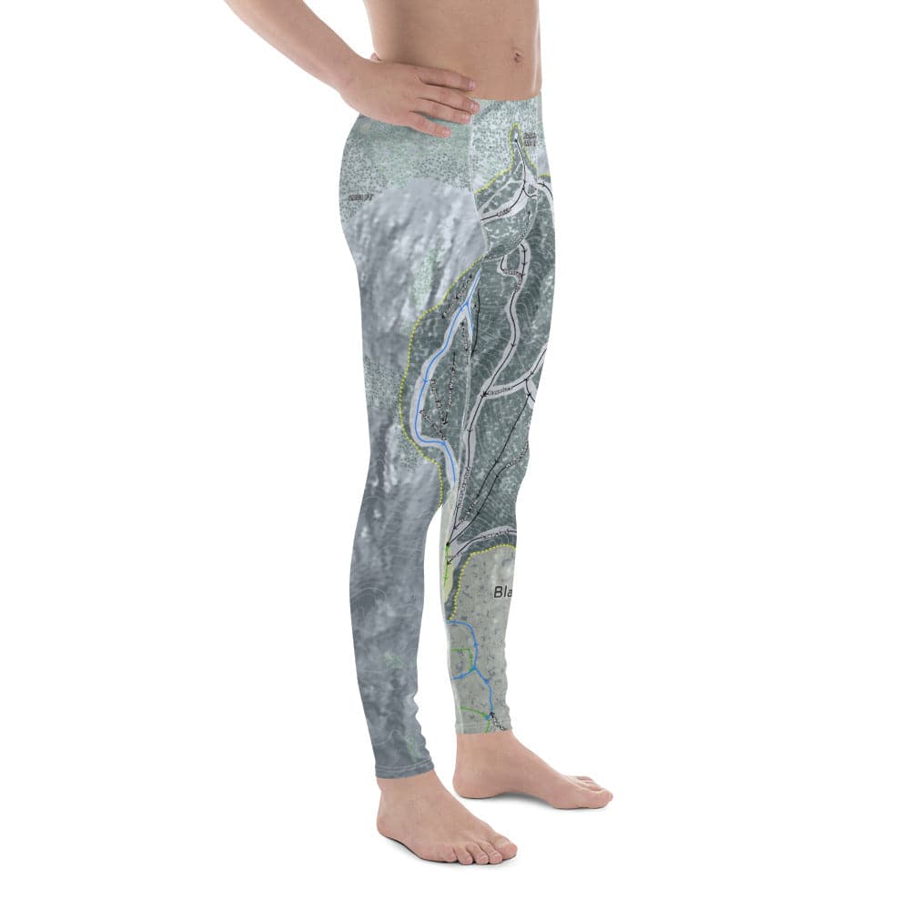 Black Mountain, Maine Ski Trail Map Men&#39;s Base Layer Bottom - Powderaddicts