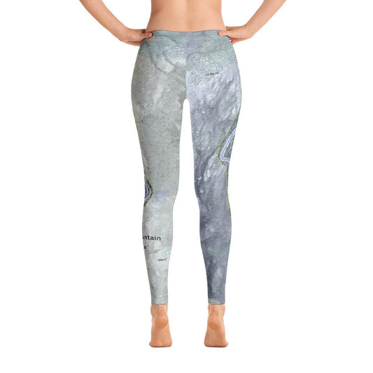 Black Mountain, Maine Ski Trail Map Women's Base Layer Bottom - Powderaddicts