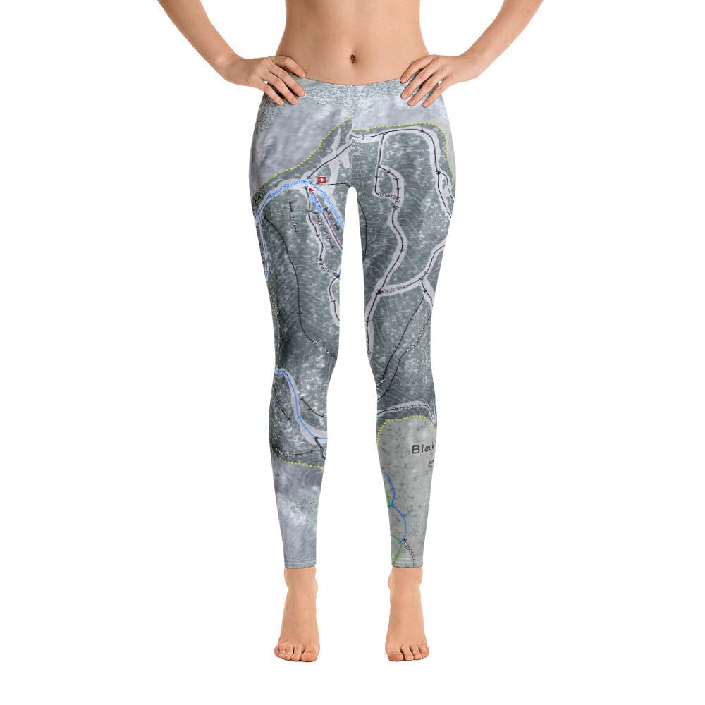 Black Mountain, Maine Ski Trail Map Women's Base Layer Bottom - Powderaddicts
