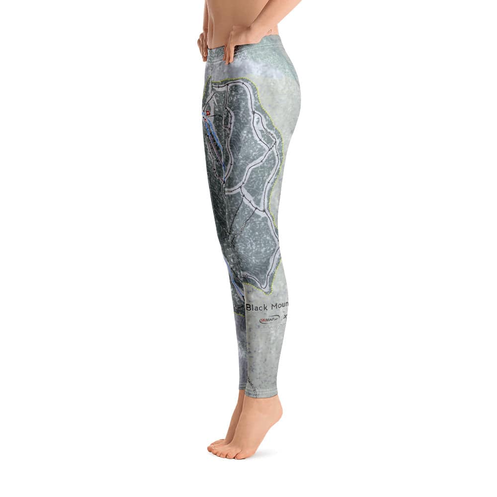 Black Mountain, Maine Ski Trail Map Women's Base Layer Bottom - Powderaddicts
