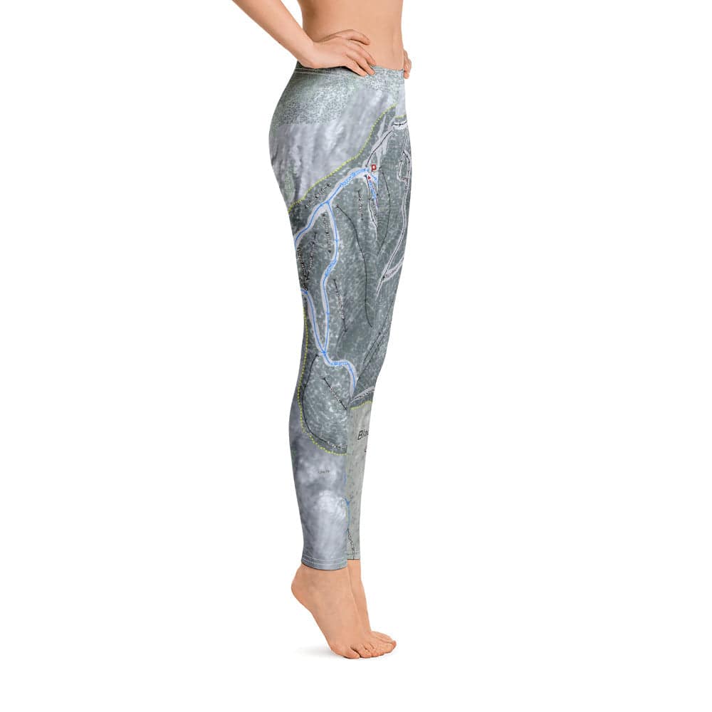 Black Mountain, Maine Ski Trail Map Women's Base Layer Bottom - Powderaddicts