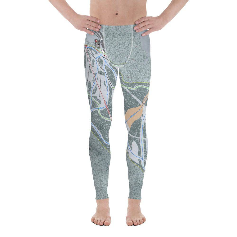 Blacktail, Montana Ski Trail Map Men's Base Layer Bottom - Powderaddicts