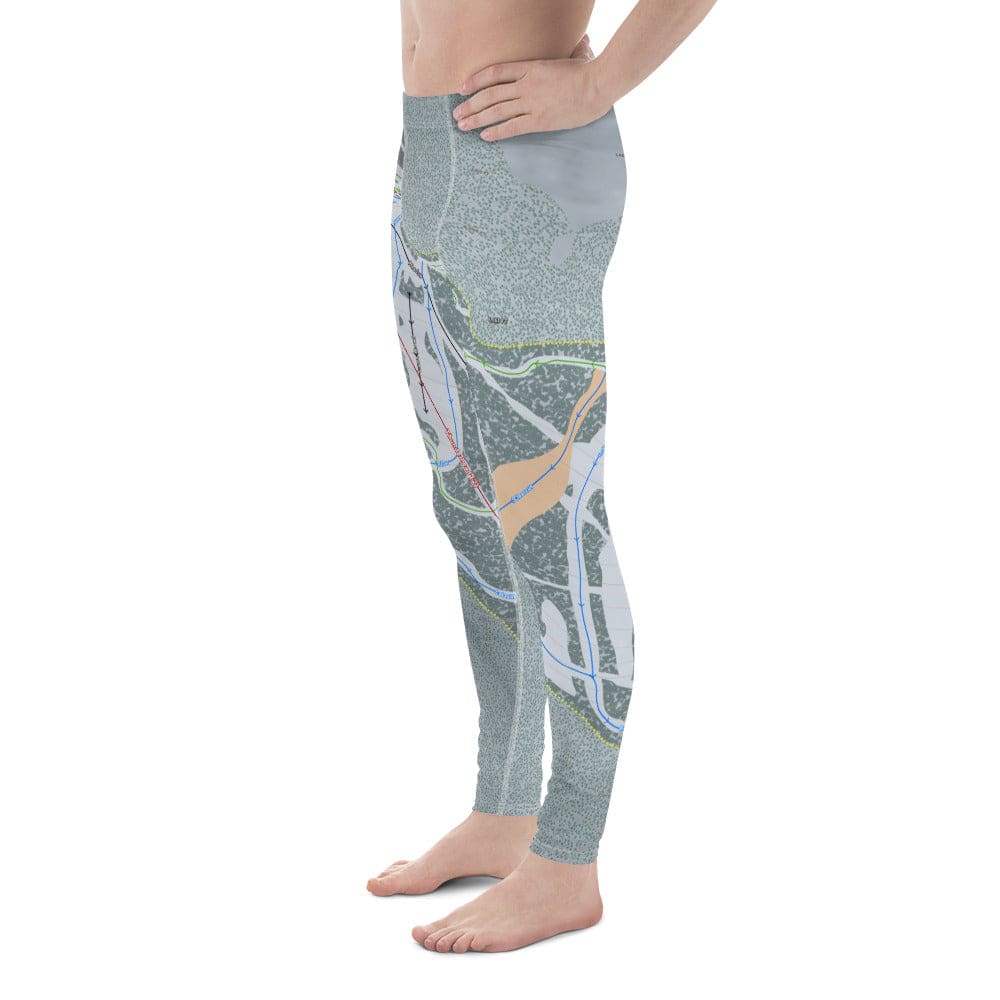 Blacktail, Montana Ski Trail Map Men's Base Layer Bottom - Powderaddicts