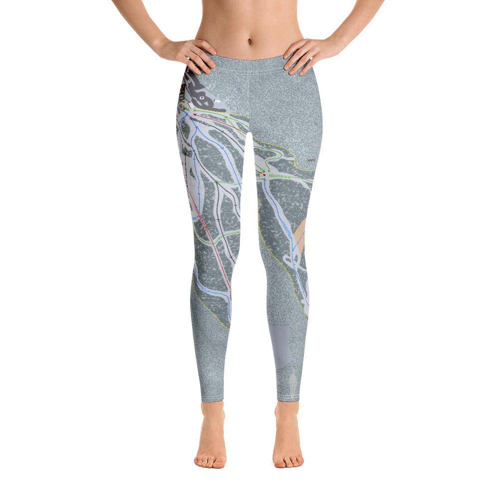 Blacktail, Montana Ski Trail Map Women's Base Layer Bottom - Powderaddicts