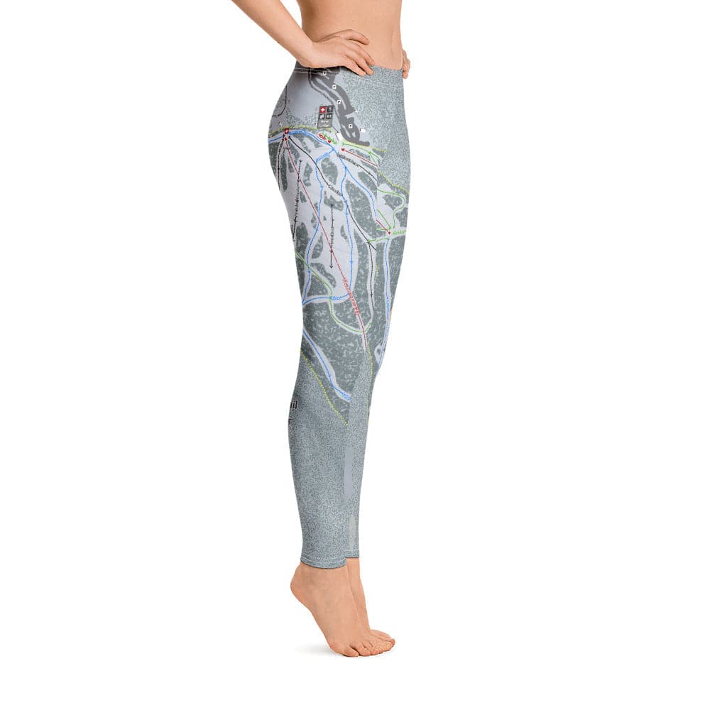 Blacktail, Montana Ski Trail Map Women's Base Layer Bottom - Powderaddicts