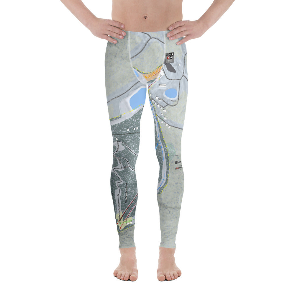 Blue Knob, Pennsylvania Ski Trail Map Men's Base Layer Bottom - Powderaddicts