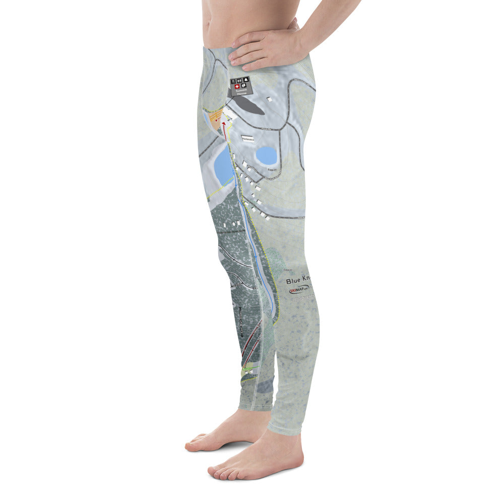Blue Knob, Pennsylvania Ski Trail Map Men&#39;s Base Layer Bottom - Powderaddicts