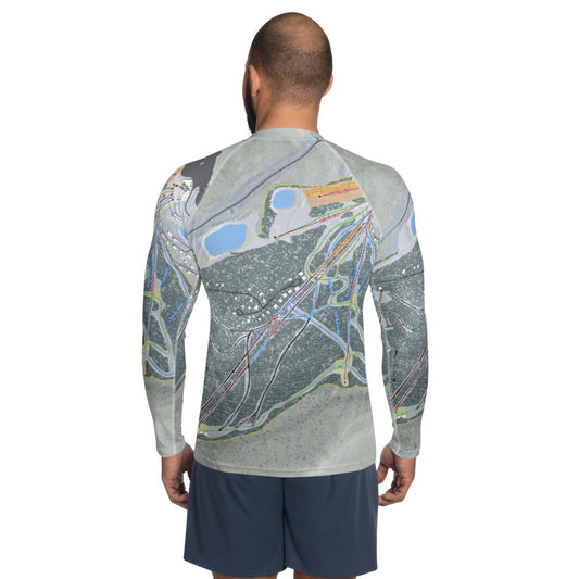 Blue Knob, Pennsylvania Ski Trail Map Men's Base Layer Top - Powderaddicts