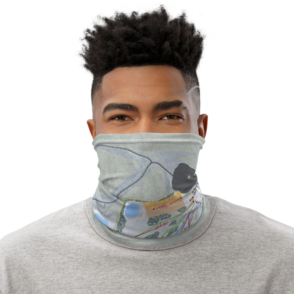 Blue Knob, Pennsylvania Ski Trail Map Printed Neck Gaiter