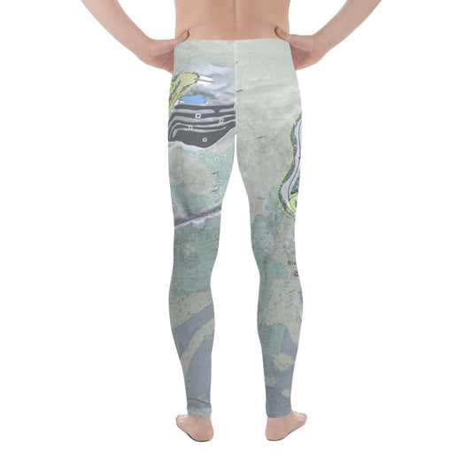 Blue Mountain, Pennsylvania Ski Trail Map Men's Base Layer Bottom - Powderaddicts