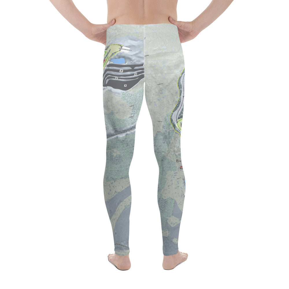 Blue Mountain, Pennsylvania Ski Trail Map Men's Base Layer Bottom - Powderaddicts