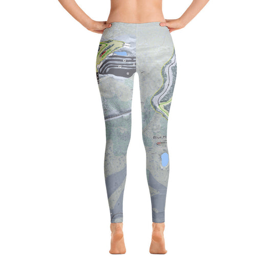 Blue Mountain, Pennsylvania Ski Trail Map Women's Base Layer Bottom - Powderaddicts