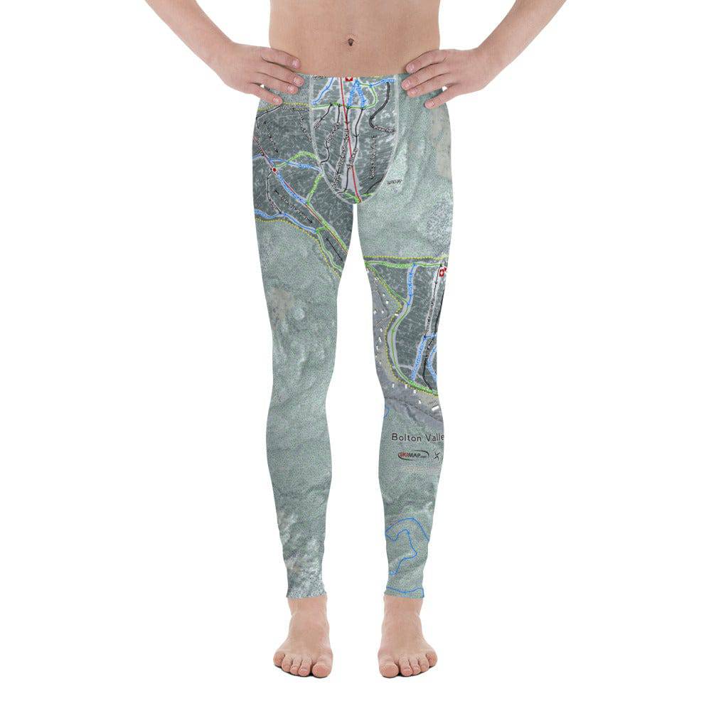 Bolton Valley, Vermont Ski Trail Map Men's Base Layer Bottom