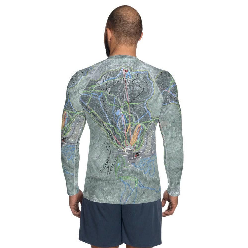 Bolton Valley, Vermont Ski Trail Map Men's Base Layer Top - Powderaddicts