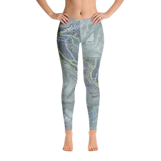 Bolton Valley, Vermont Ski Trail Map Women's Base Layer Bottom - Powderaddicts