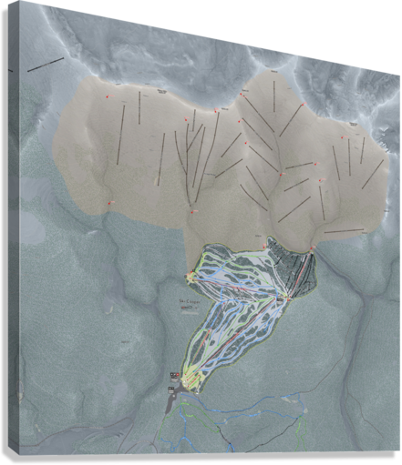 Ski Cooper Colorado Ski Resort Map Wall Art