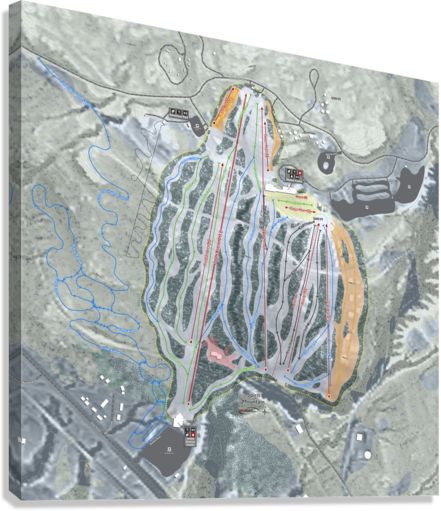 Spirit Mountain Minnesota Ski Resort Map Wall Art