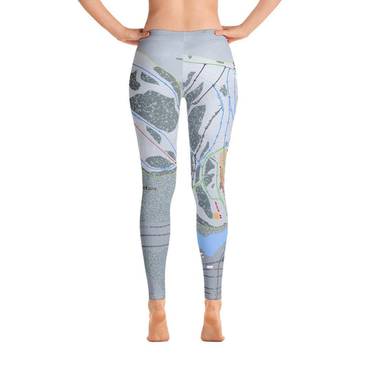 Boreal Mountain, California Ski Trail Map Women's Base Layer Bottom - Powderaddicts