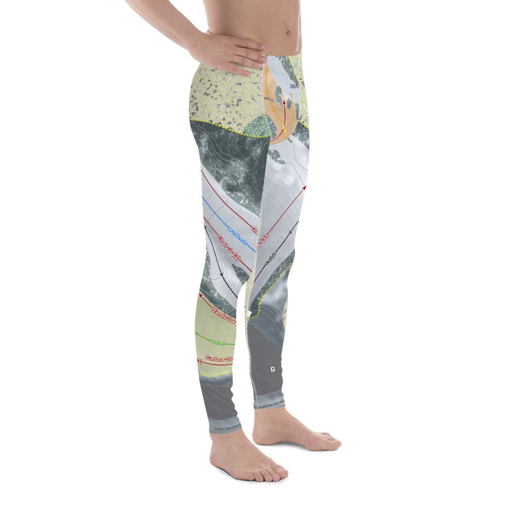 Boston Mills, Ohio Ski Trail Map Men's Base Layer Bottom - Powderaddicts