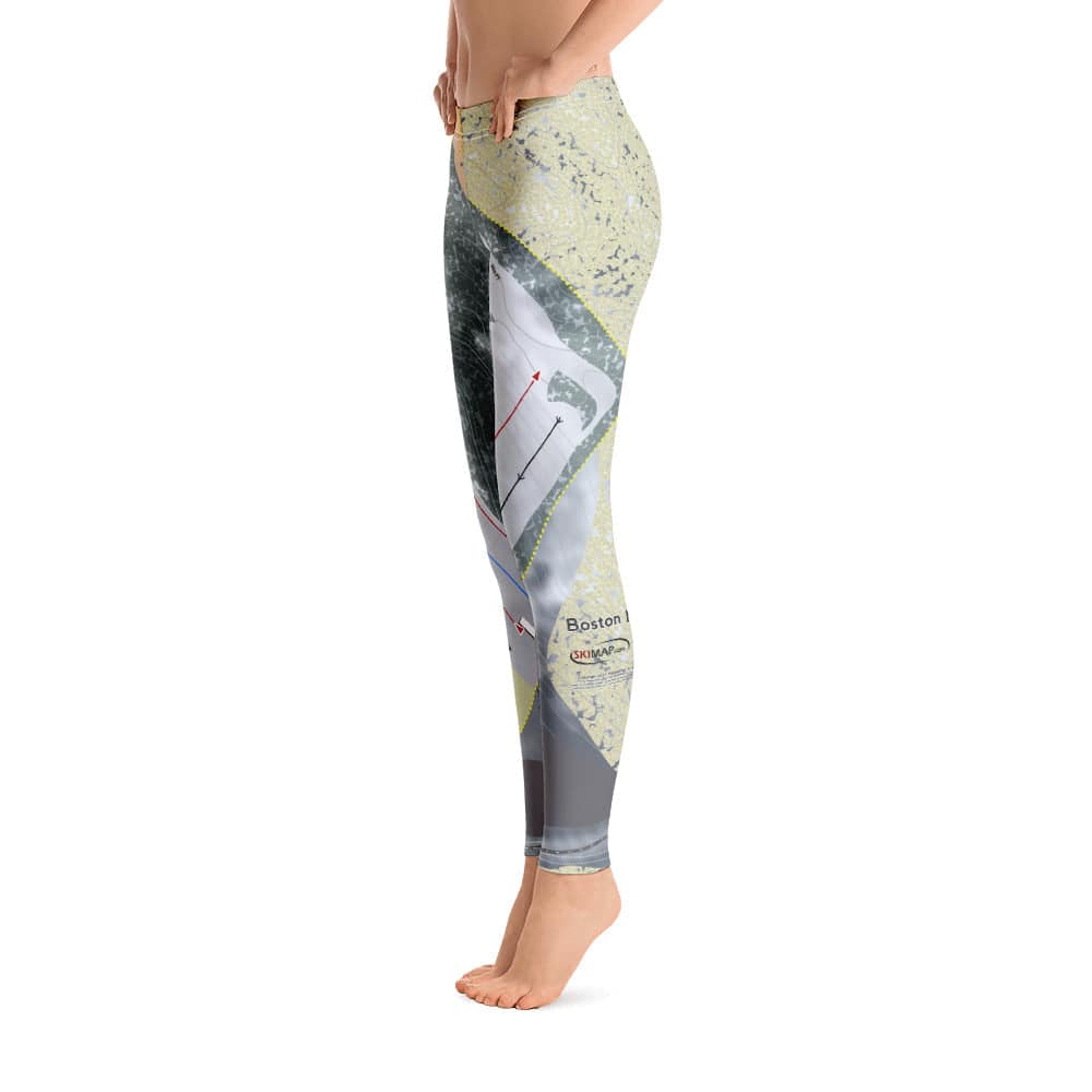 Boston Mills, Ohio Ski Trail Map Women's Base Layer Bottom - Powderaddicts