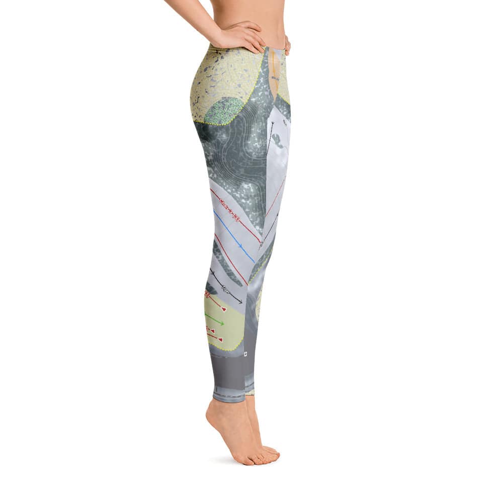 Boston Mills, Ohio Ski Trail Map Women's Base Layer Bottom - Powderaddicts