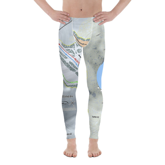 Bottineau, North Dakota Ski Trail Map Men's Base Layer Bottom - Powderaddicts