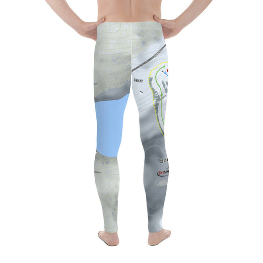 Bottineau, North Dakota Ski Trail Map Men's Base Layer Bottom - Powderaddicts