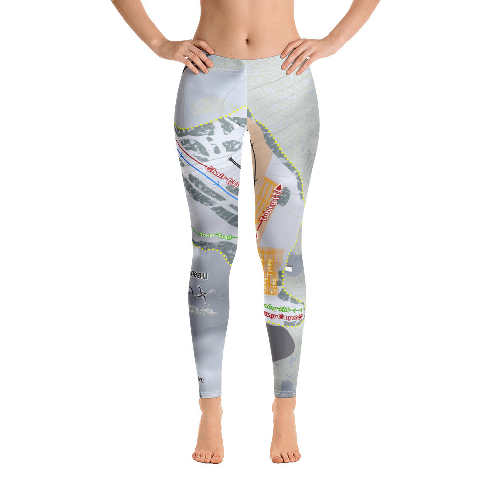 Bottineau, North Dakota Ski Trail Map Women's Base Layer Bottom - Powderaddicts