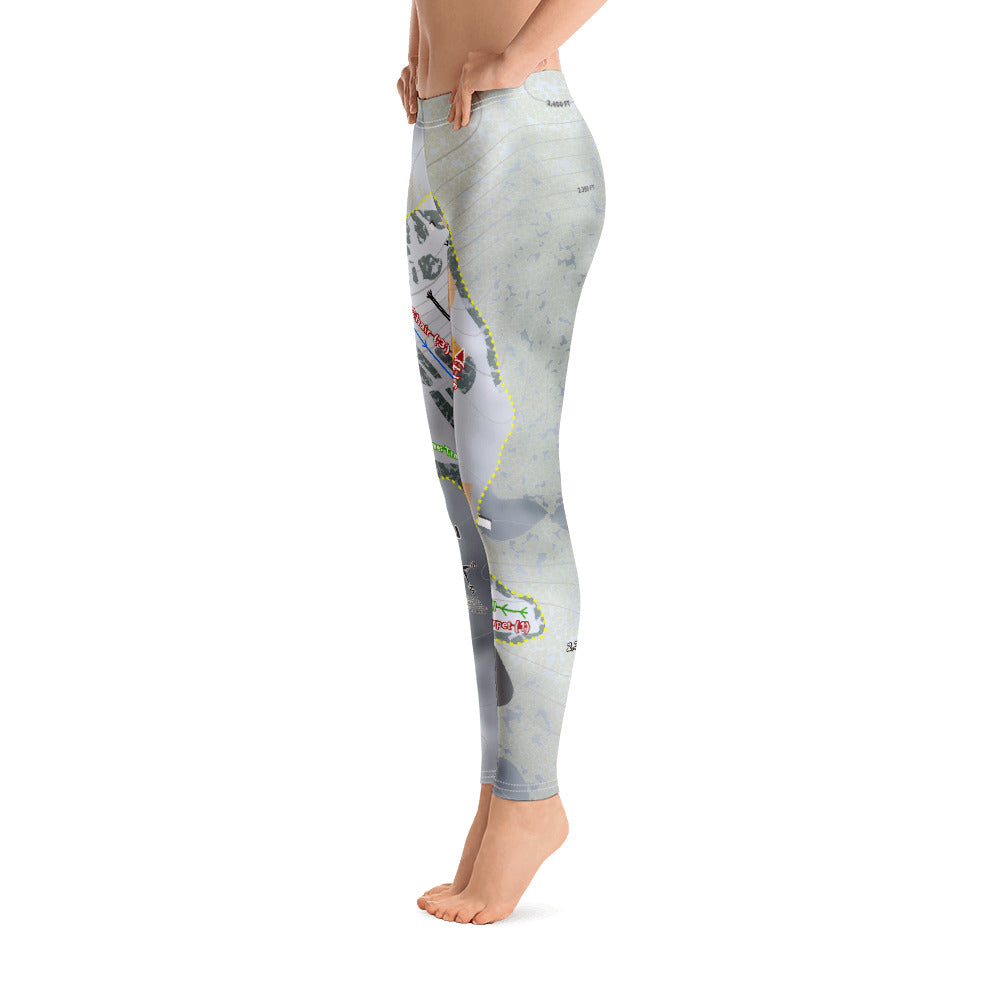 Bottineau, North Dakota Ski Trail Map Women's Base Layer Bottom - Powderaddicts
