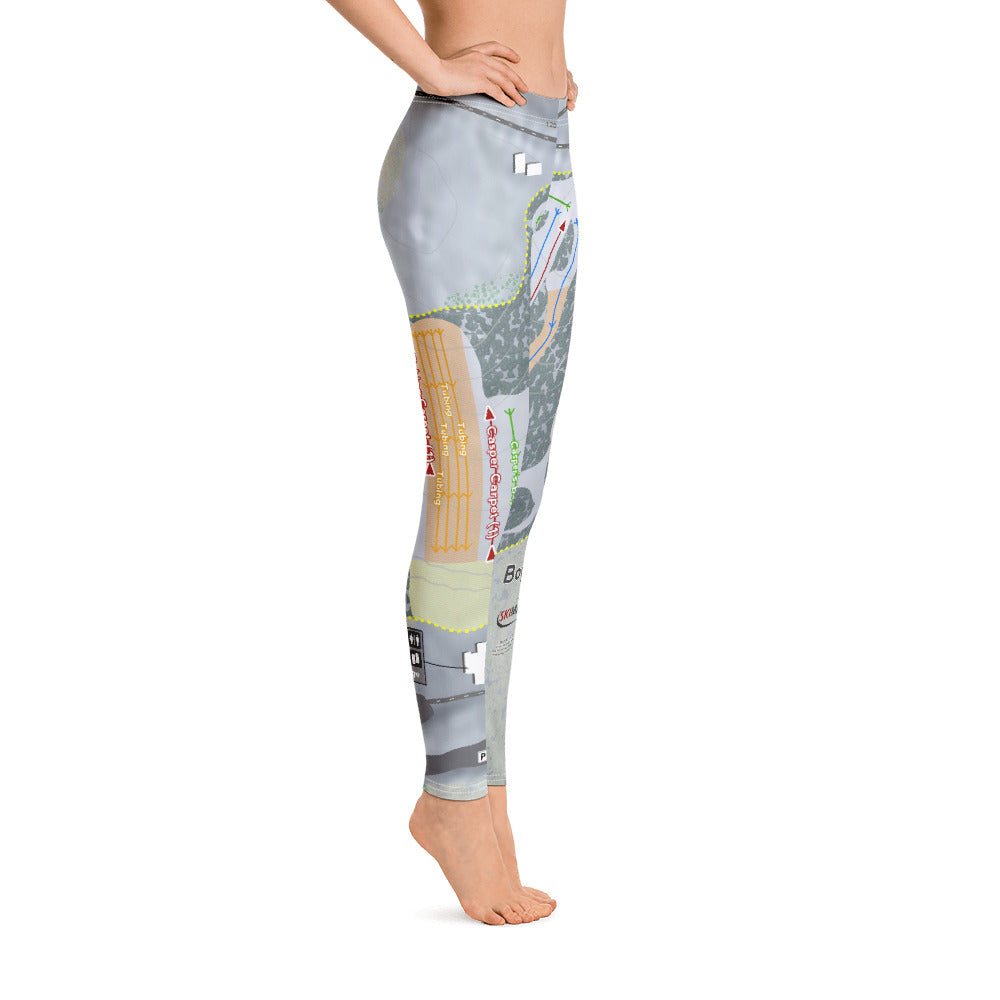Boyce Park, Pennsylvania Ski Trail Map Women's Base Layer Bottom - Powderaddicts
