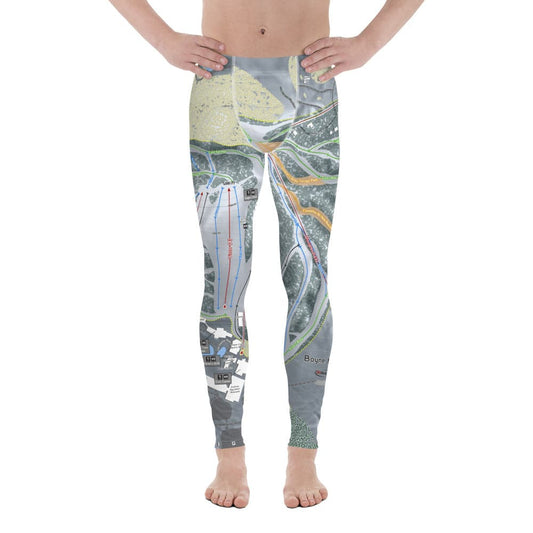 Boyne Mountain, Michigan Ski Trail Map Men's Base Layer Bottom - Powderaddicts