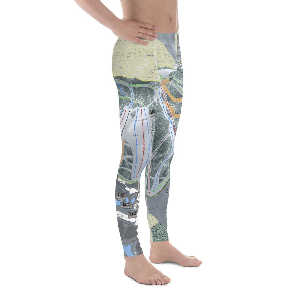 Boyne Mountain, Michigan Ski Trail Map Men's Base Layer Bottom - Powderaddicts