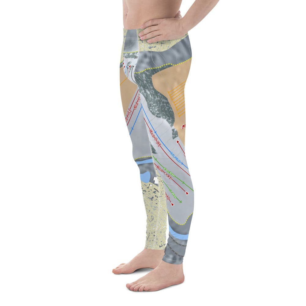 Brandywine, Ohio Ski Trail Map Men's Base Layer Bottom - Powderaddicts