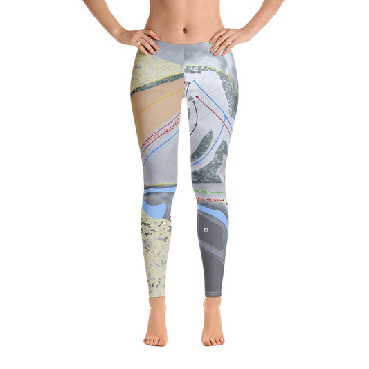 Brandywine, Ohio Ski Trail Map Women's Base Layer Bottom - Powderaddicts