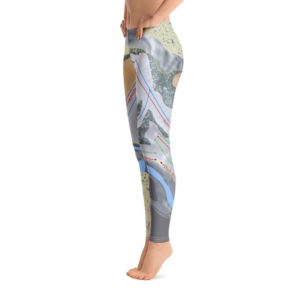 Brandywine, Ohio Ski Trail Map Women's Base Layer Bottom - Powderaddicts