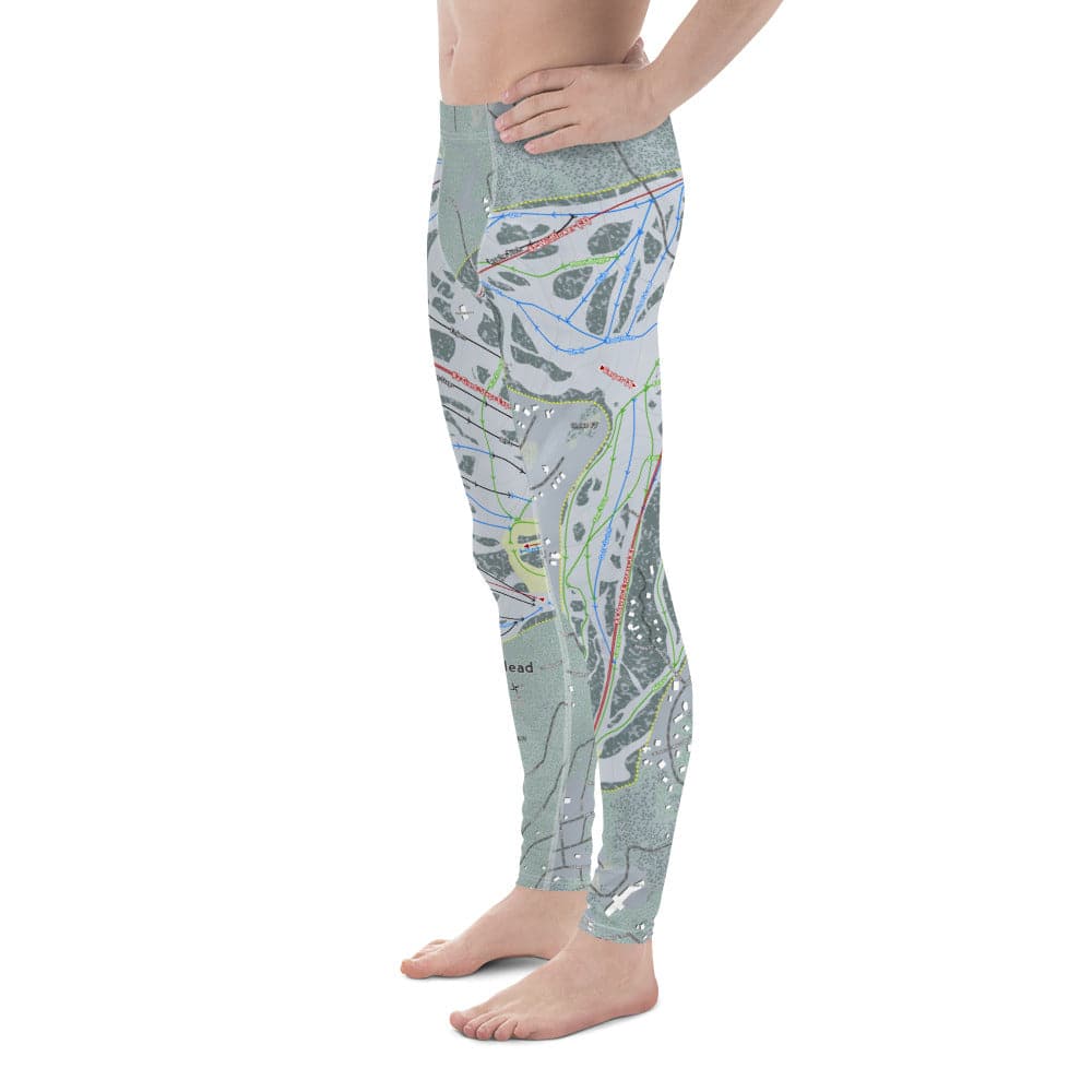 Brian Head, Utah Ski Trail Map Men's Base Layer Bottom - Powderaddicts