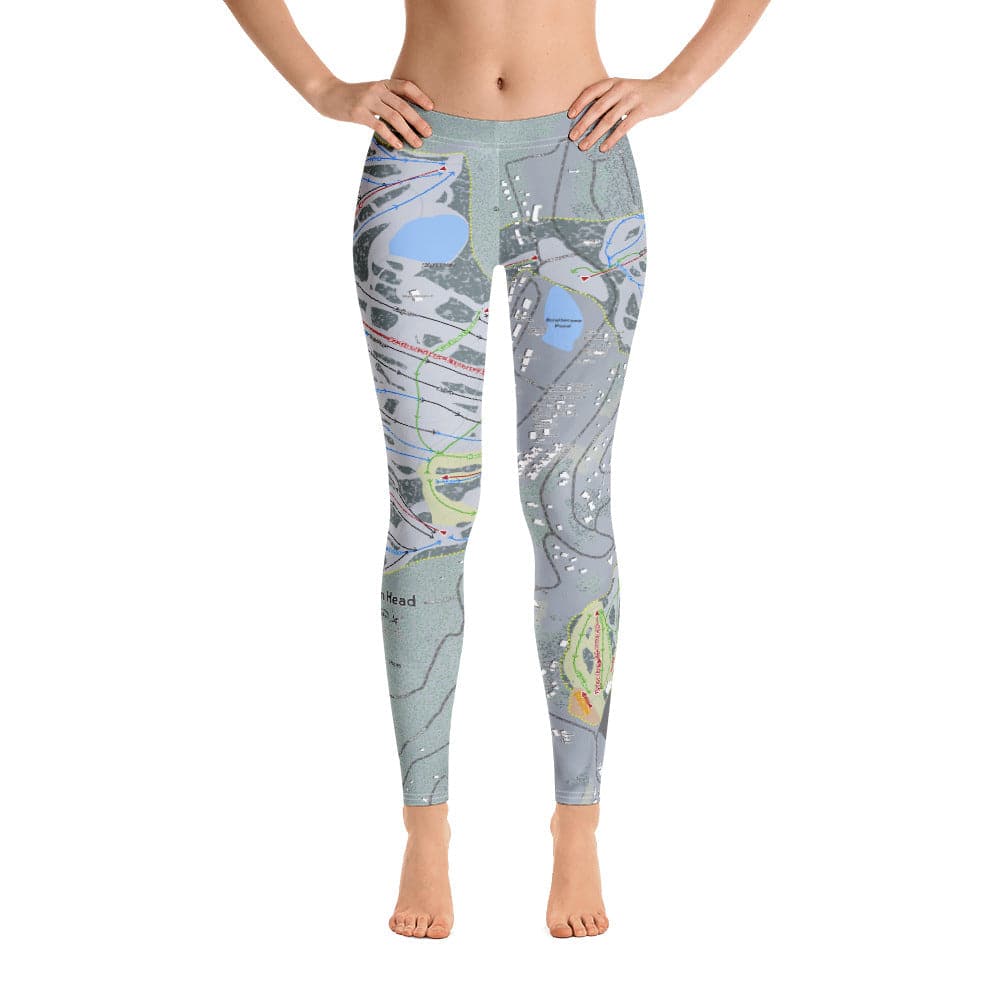 Brian Head, Utah Ski Trail Map Women's Base Layer Bottom - Powderaddicts