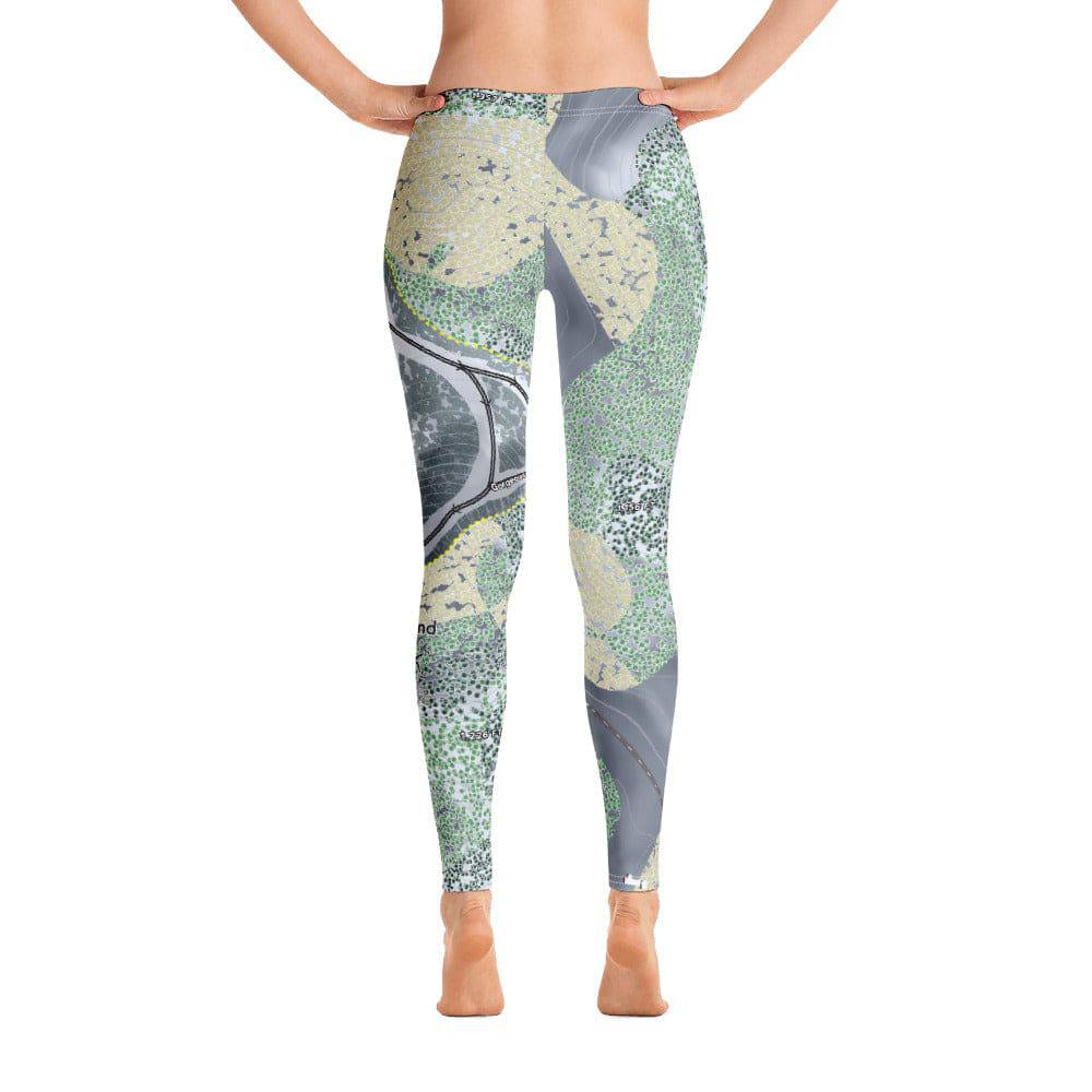 Bruce Mound, Wisconsin Ski Trail Map Women's Base Layer Bottom