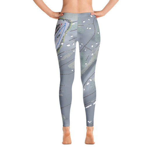 Bryce, Virginia Ski Trail Map Women's Base Layer Bottom - Powderaddicts